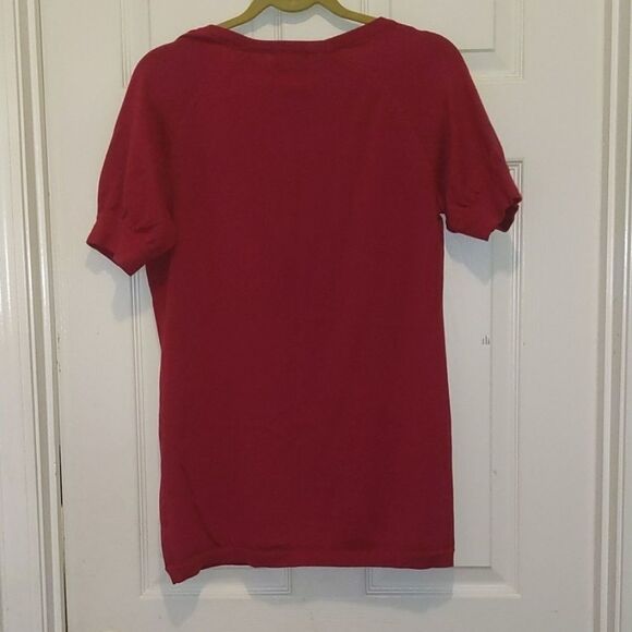 A.n.a. fuscia shirt sleeve cardigan Sz L - Picture 5 of 5